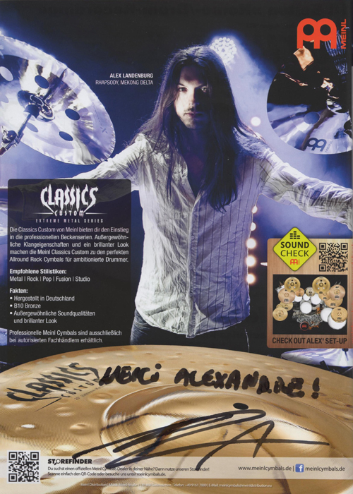 Alex LANDENBURG (Drums & Percussions Magazine 07.2013) Alex LANDENBURG – photographie Alexandre Coesnon
