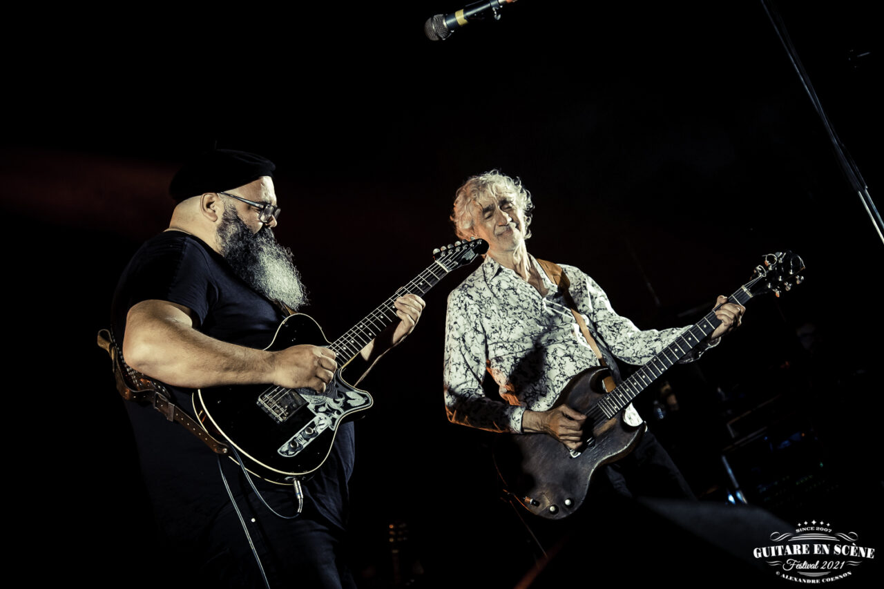 JAM Louis Bertignac & Johnny Gallagher, Guitare en Scène 2021 – photographie Alexandre Coesnon