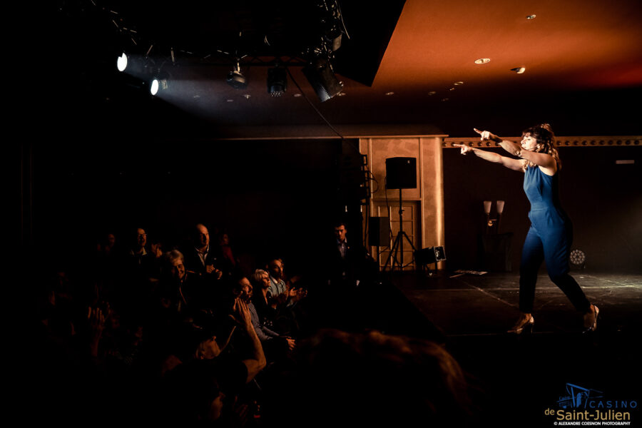 Magali Ripoll, Casino de St Julien, le 21.04.2023 – photographie Alexandre Coesnon